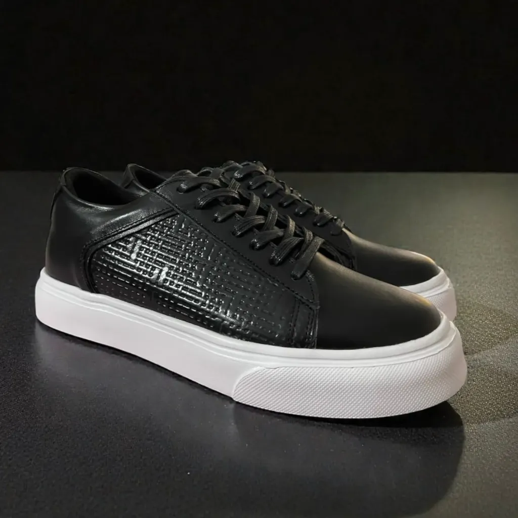 Boston Negro Suela Blanca